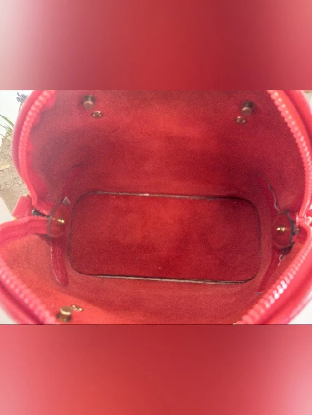 Dooney & Bourke Solid Red Original, 1990s AWL Norfolk, RARE!!!